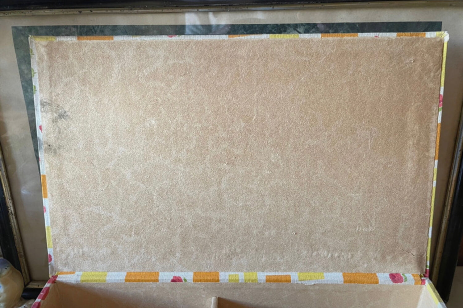 Sewing box in vintage fabrics