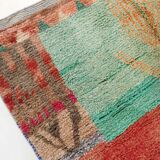 Moroccan Berber boujaad carpet with colorful patterns 293x206cm