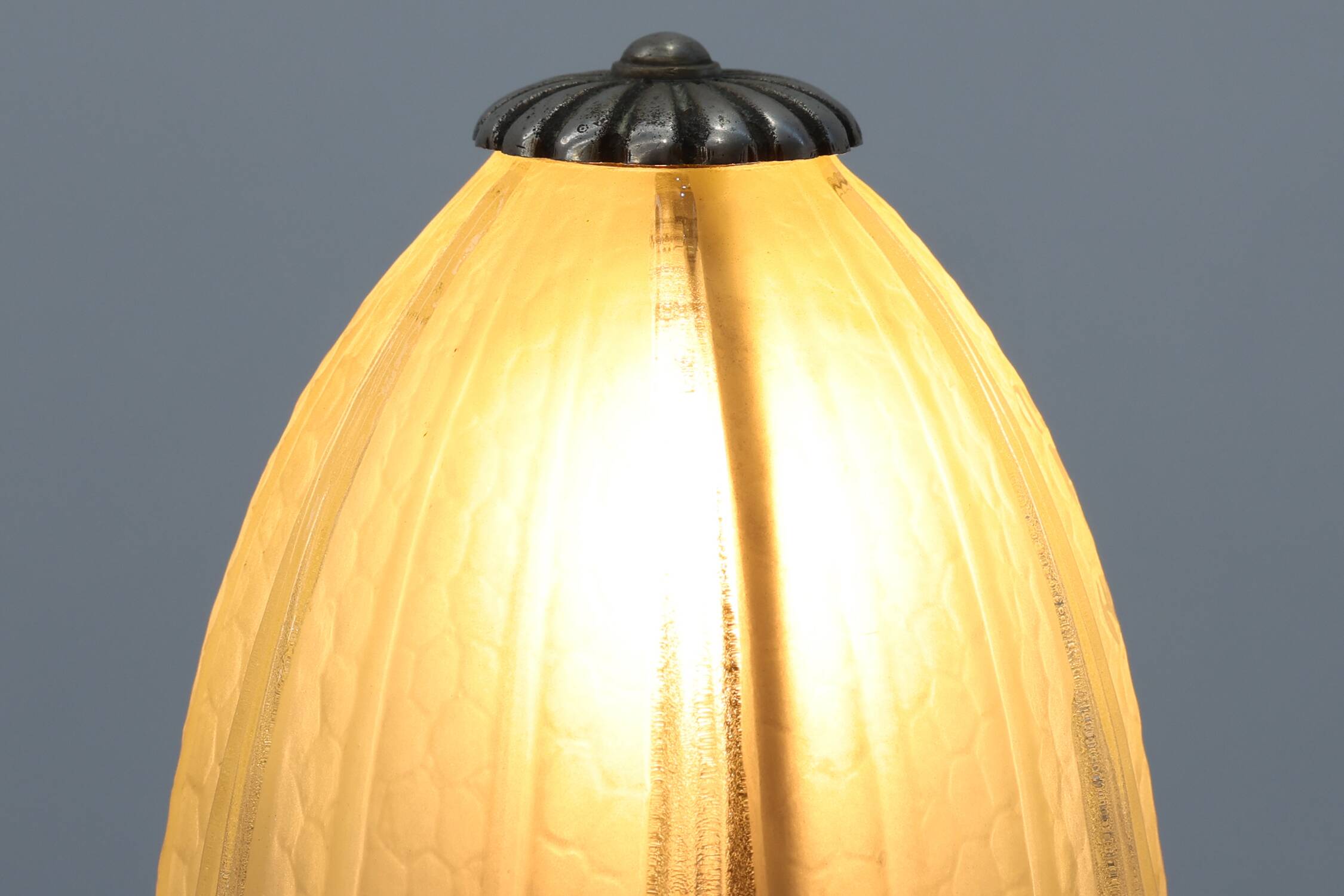 Art Nouveau Table Lamp by Muller Frères for Hettier & Vincent, France ca. 1