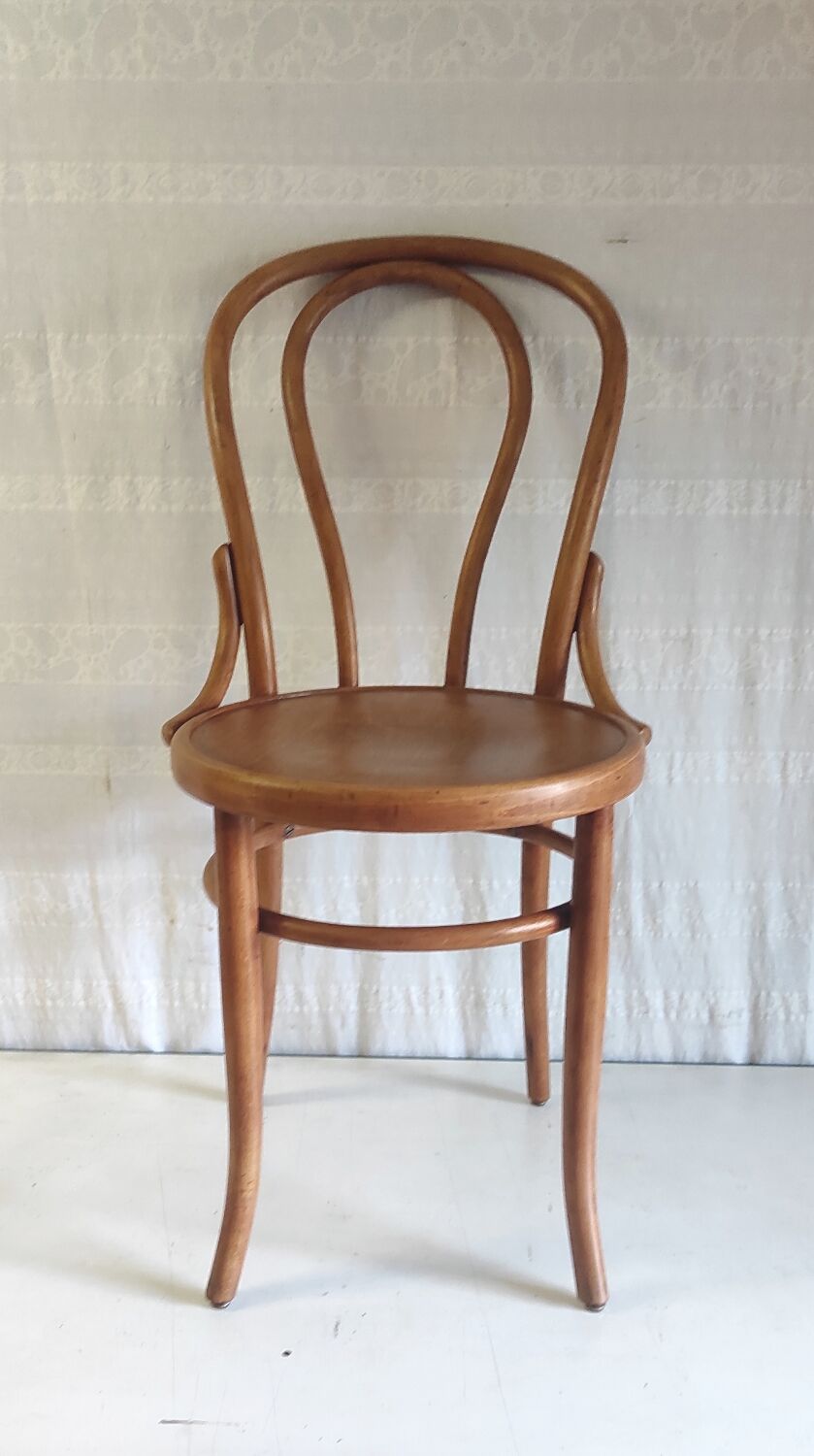 Bistro chair n°18 in bent wood by Fischel - 1920s/1930s