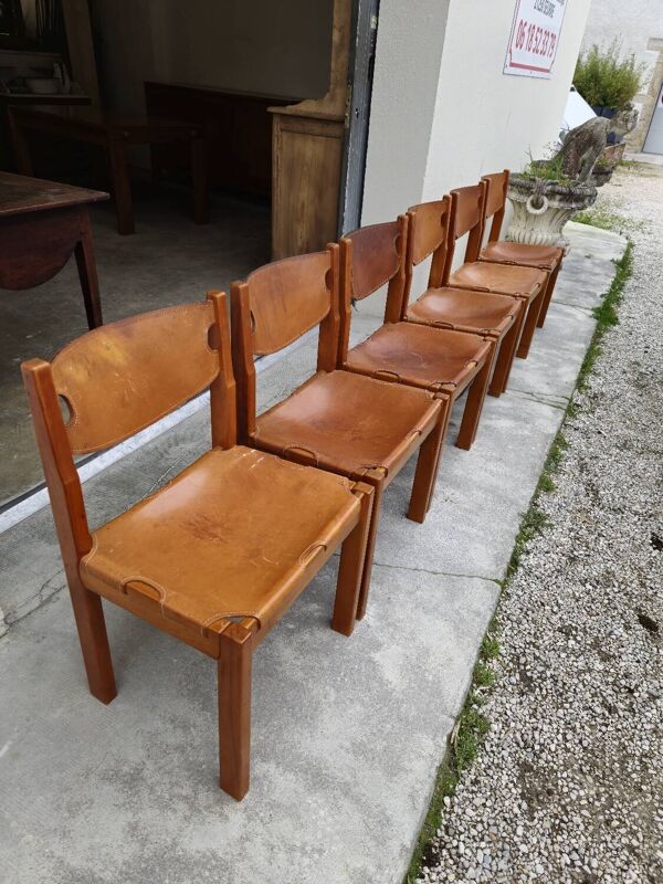 Salle à manger ensemble table et 6 chaises Maison Regain en Orme