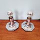 Pair of wall sconces/spotlights in chrome metal, Motoko Ishii