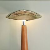 Grande lampe nautique bois et laiton années 80