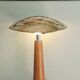 Large nautical lamp in wood and brass from the 80s