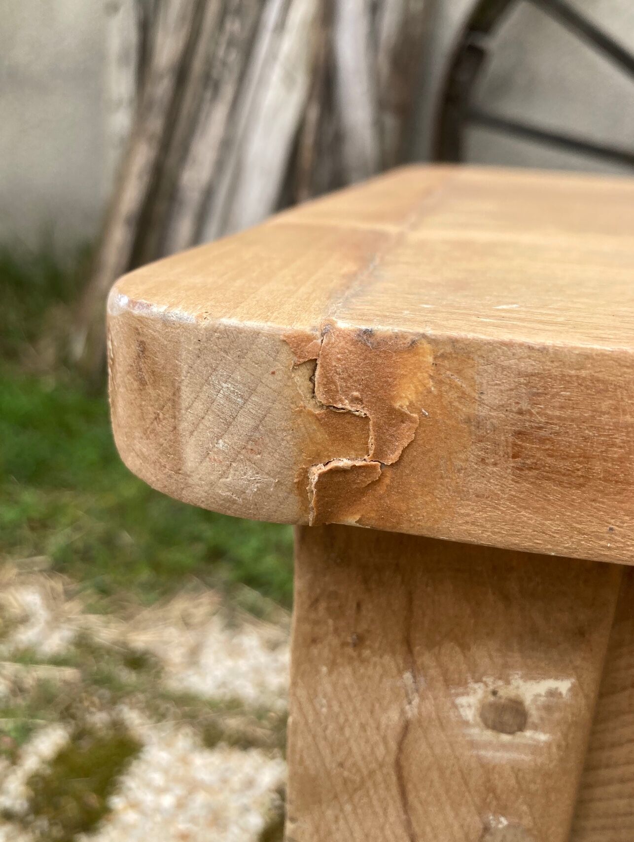 Antique solid wood desk
