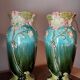 Pair of De Bruyn slip vases - Art Nouveau