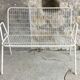 EMU bench model rio vintage - white metal mesh - 1960