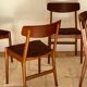 Set of 4 vintage Scandinavian "Virta" chairs