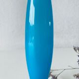 Old vase in blue opaline
