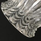 Worked transparent glass tulip