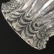 Worked transparent glass tulip