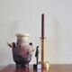 Hanging vase in purple earthenware