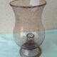 Bougeoir en verre bullé