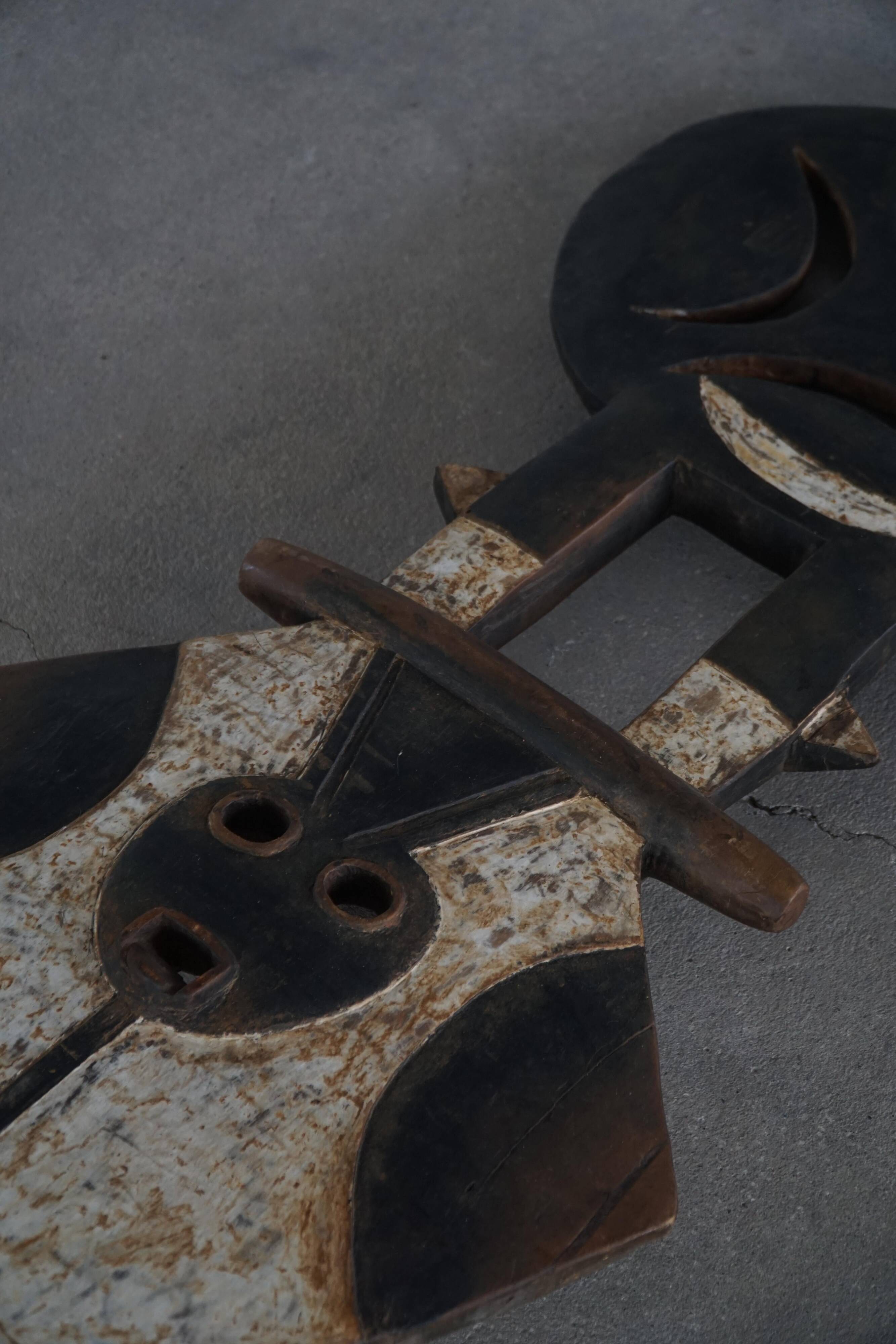 20th century, Bedu Nafana mask, carved wood, tribal art, decorative object