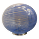 Contemporary Murano Style Blue Swirling Murano Glass Table Lamp