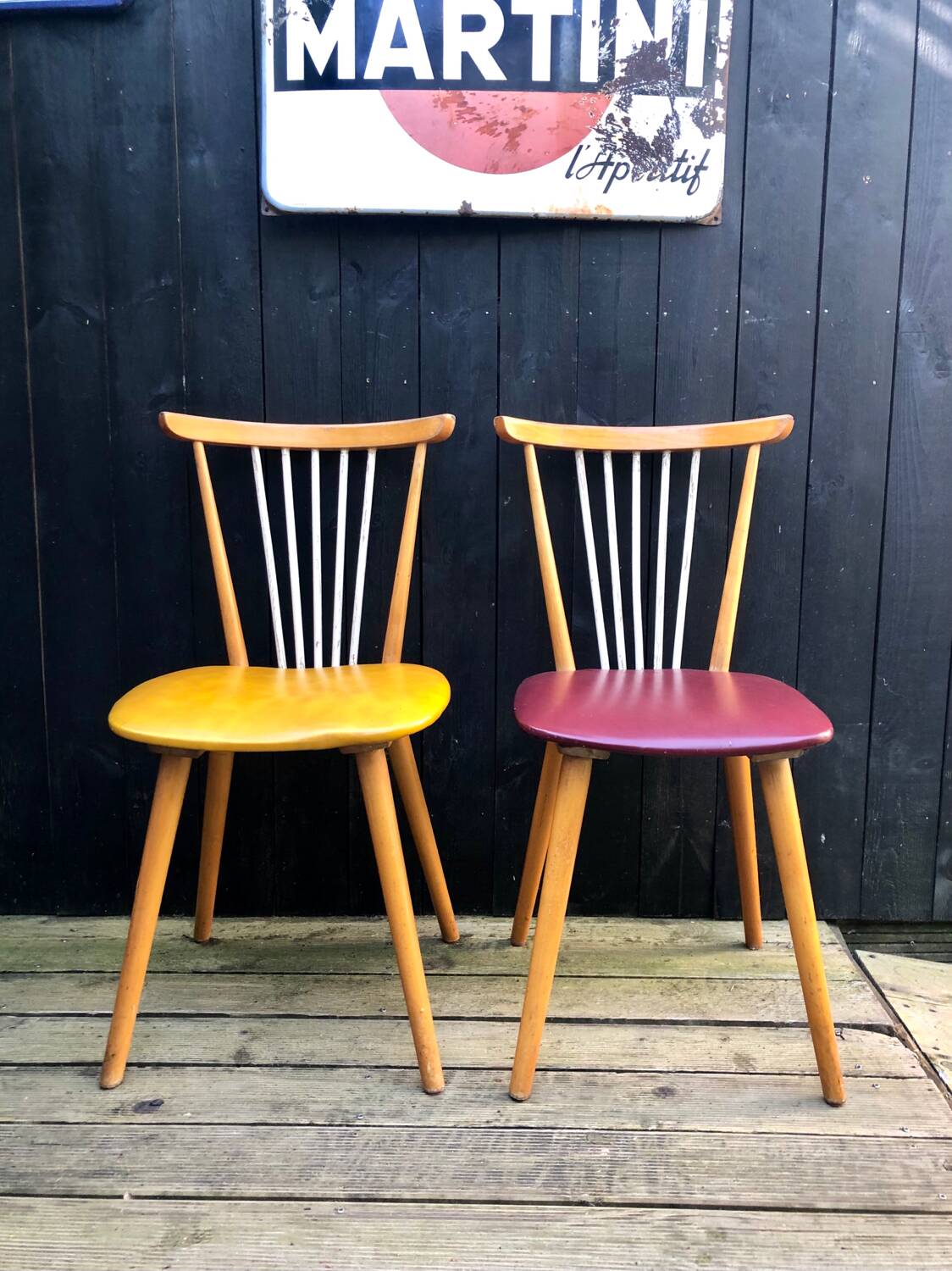 Pair of bistro chairs