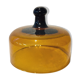 Colorful smoked glass bell, vintage 70s