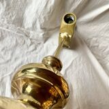 Large vintage brass lamp base - height: 75 cm