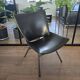 Chaise en simili cuir moderne du milieu du siècle des années 60