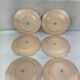 6 old flat plates made in france digoin sarreguemines