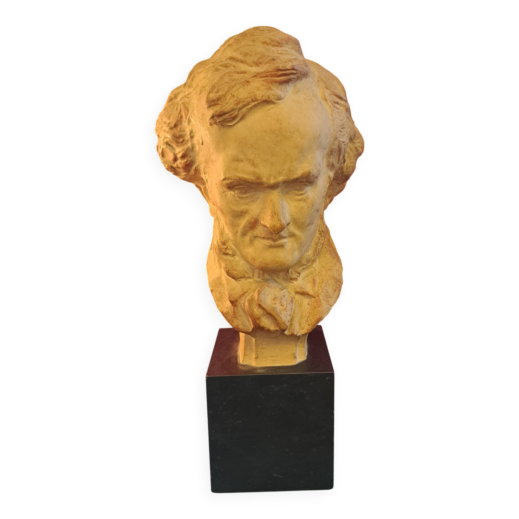 Terracotta bust by F. Cian