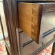 Pair of Louis XVI bedside tables in solid mahogany.