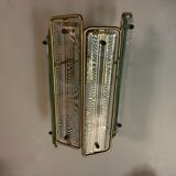 Italian brass glass sconces, 1970