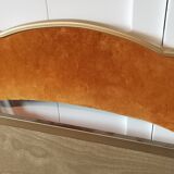 Two gold velvet folding chairs