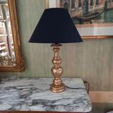 Lampe en bois doré années  70/80