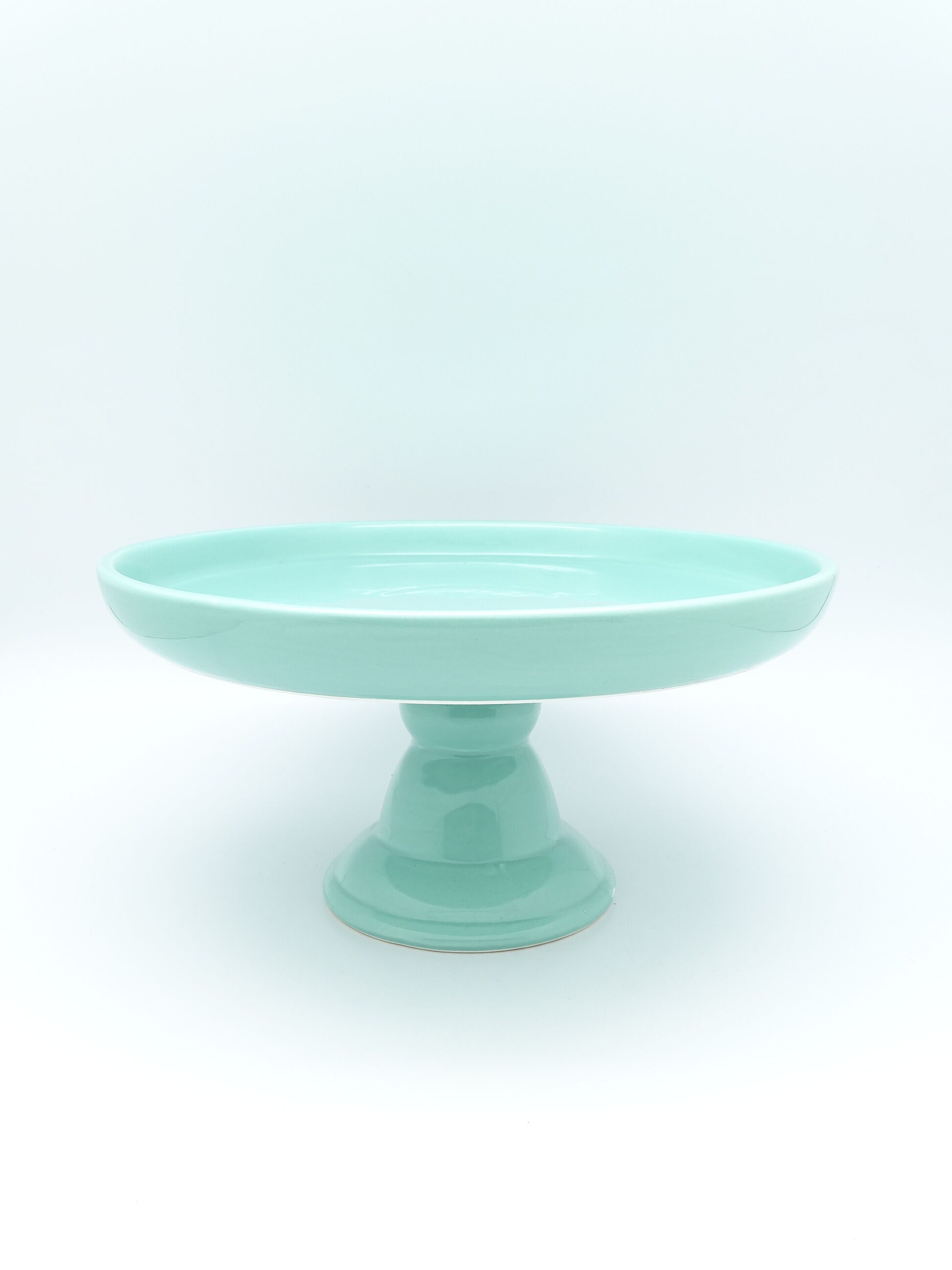 Pie dish on vintae stand