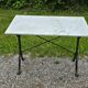 Godin bistro table in cast iron and white marble