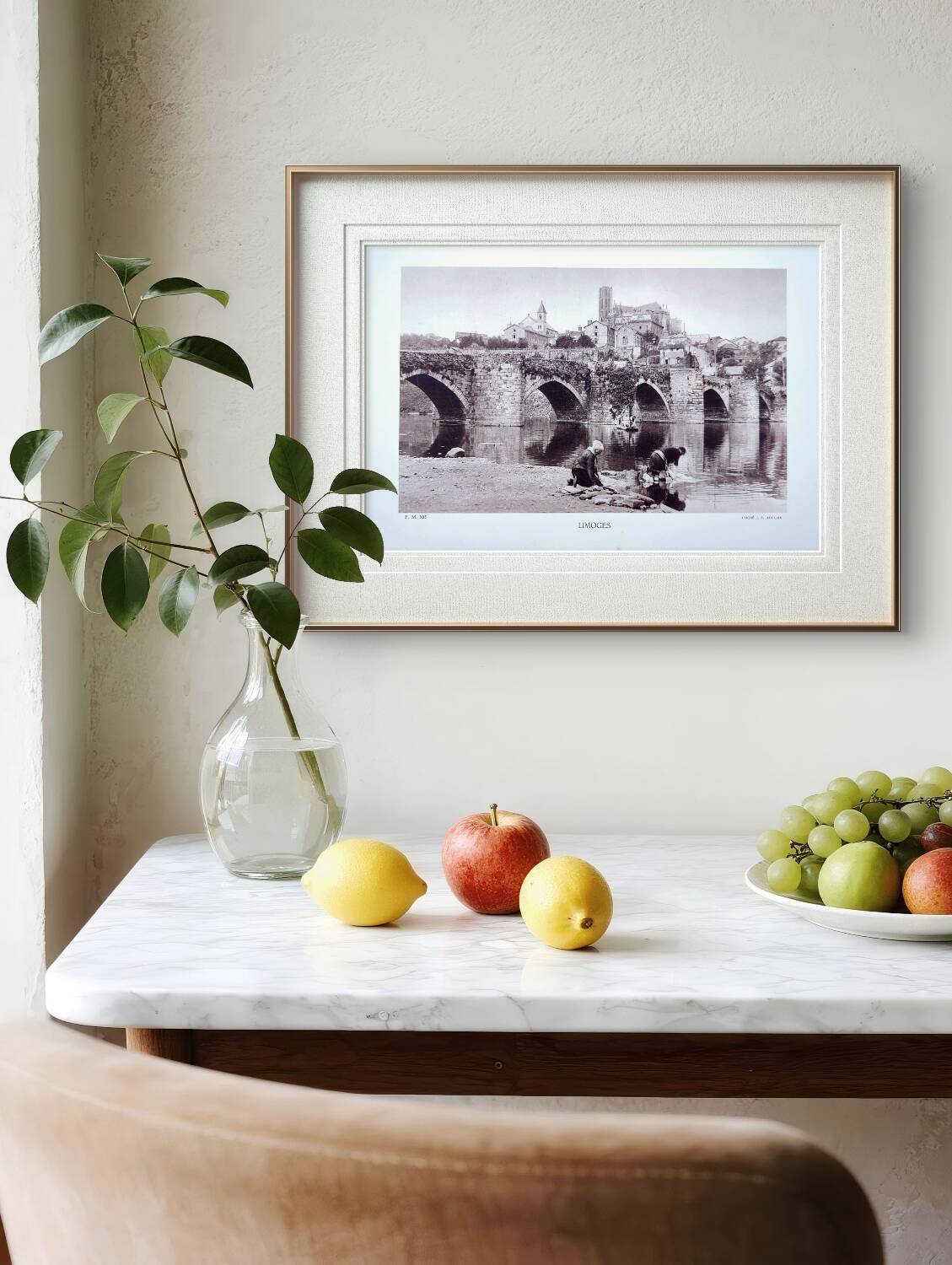 Limoges, Haute-Vienne, photo plate printed in 1942. By Auclair.