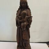 statue of the holy virgin in cast iron