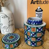 Robert Picault de Vallauris ceramic lidded pot