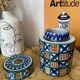 Robert Picault de Vallauris ceramic lidded pot