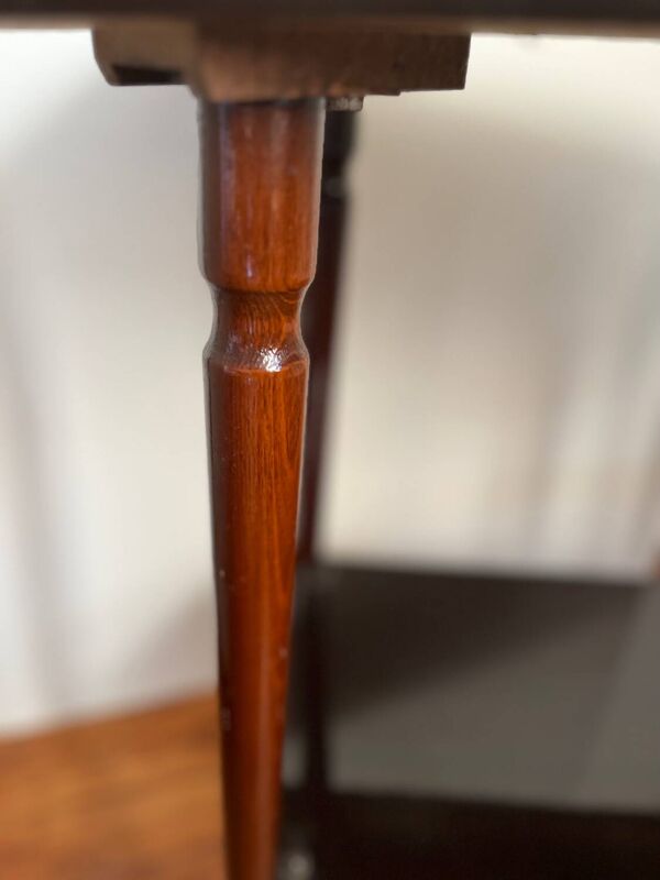 Table desserte pieds compas vintage