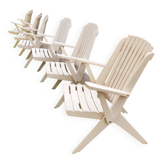 Vintage folding garden armchairs 1970