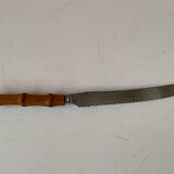 Bamboo handle bread knife