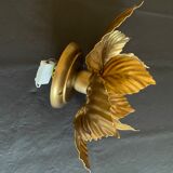 Wall lamp or ceiling lamp golden flower
