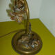 Desk lamp old decor flowers