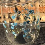 Pitcher small blue flowers Veronica Luminarc Arcoroc