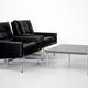 Set 2 vintage PK31/1 Lounge Chair & PK61 Coffee Table by Poul Kjaerholm for E. Kold Christensen