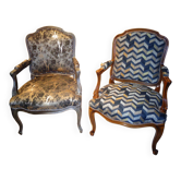 Fauteuils louis xv à la reine