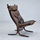 1970’s, Norwegian design, "Siesta" lounge chair by Ingmar Relling, leather, bentwood.
