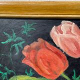 Large flower bouquet painting