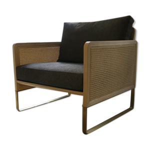 fauteuil cannage caviar
