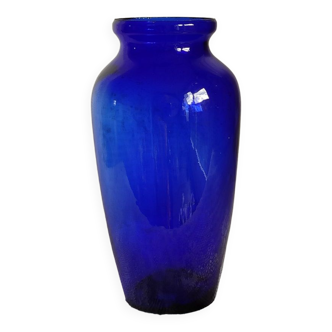 Vase verre cobalt