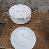 Set of Cérabel porcelain soup and dinner plates from Baudour