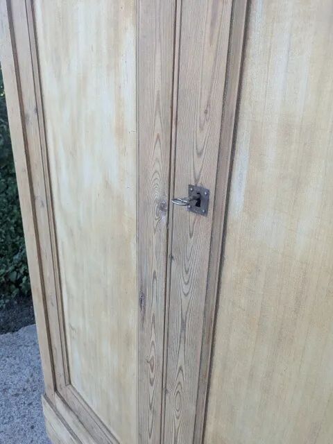 Natural wood wardrobe