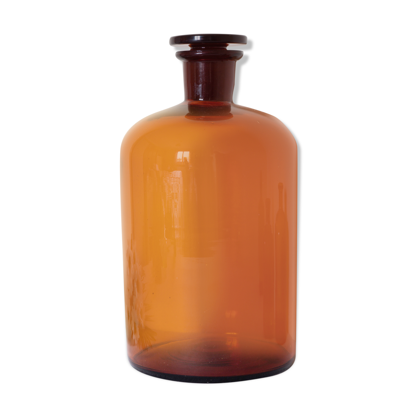Amber apothecary bottle